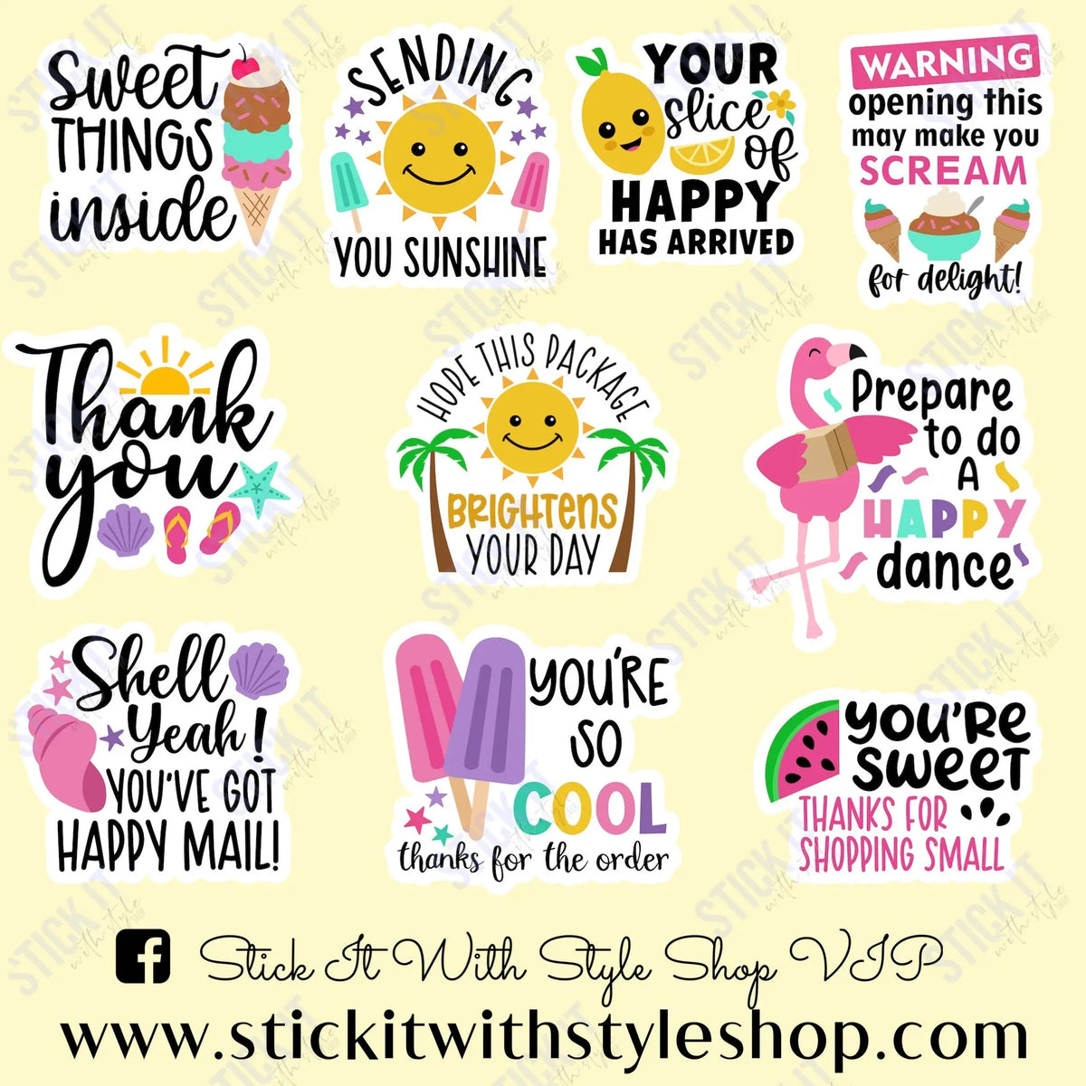 Thank You Black Heart Packaging Sticker Sheets – Stick It With Style Shop