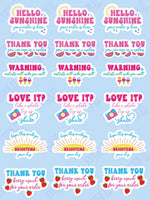 5 Sheet Sampler Packaging Sticker Sheets Stick It With Style Shop