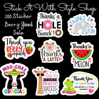 A Berry Good Sticker Sheet Combo - 8 sheets of stickers! Stick It With Style Shop
