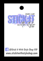 Customized card Product Hang Tags - 100 ct Stick It With Style Shop