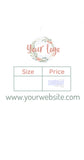 Customized card Product Hang Tags - 100 ct Stick It With Style Shop