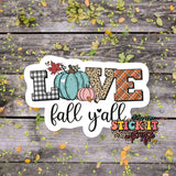 Fall Themed Vinyl Stickers Stick It With Style Shop