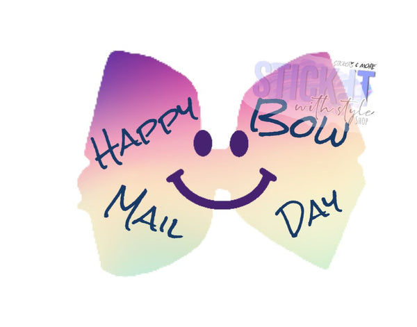 Happy Bow Mail Day Packaging Sticker Sheet Stick It With Style Shop