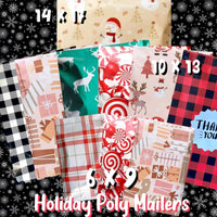 Holiday pack of self sealing poly mailers grab bag Stick It With Style Shop