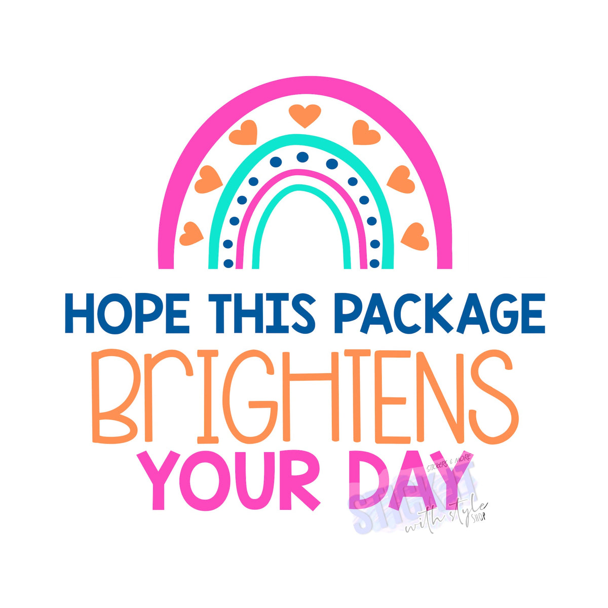 Hope This Package Brightens Your Day Packaging Sticker Sheet – Stick It ...