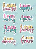 Inspirational themed Vinyl Stickers- Pack of 25 Stick It With Style Shop
