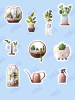 Plant themed Vinyl Stickers- Pack of 28 Stick It With Style Shop