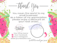 Semi-Customizable Thank You Scratch off Cards - 4.4 x 3.3 Stick It With Style Shop