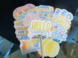 Summer Themed Vinyl 25 sticker variety pack Stick It With Style Shop