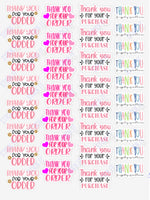Thank You 4 design sampler Packaging Sticker Sheet Stick It With Style Shop