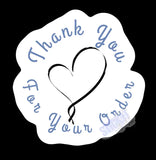 Thank You For Your Order Packaging Sticker Sheet Stick It With Style Shop