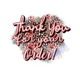 Thank You For Your Order Packaging Sticker Sheet Stick It With Style Shop