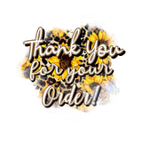 Thank You For Your Order Packaging Sticker Sheet Stick It With Style Shop
