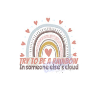 Try To Be A Rainbow Packaging Sticker Sheet Stick It With Style Shop