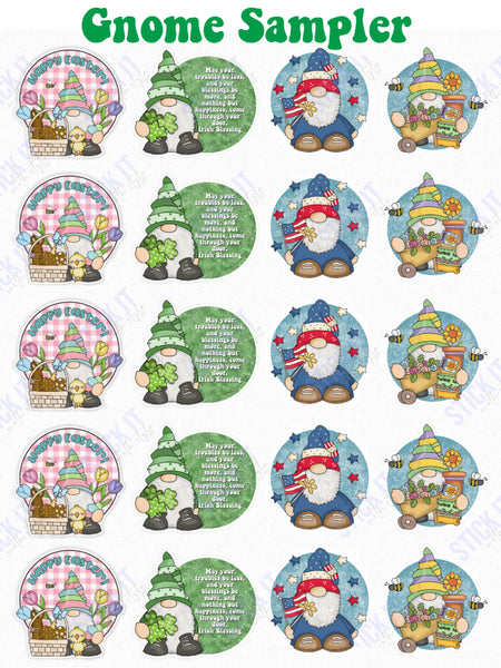 Gnome packaging sticker sheets Stick It With Style Shop