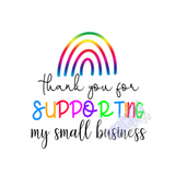 Small Business Rainbow Themed Packaging Sticker Sheets Stick It With Style Shop